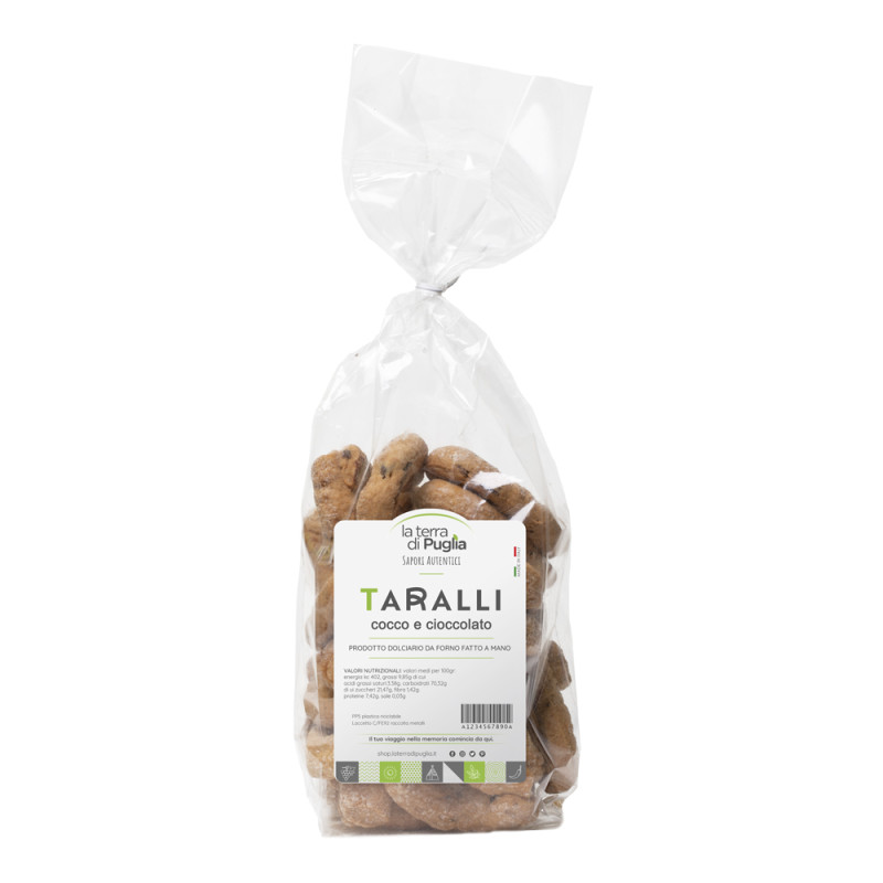 Taralli cocco e cioccolato 250gr