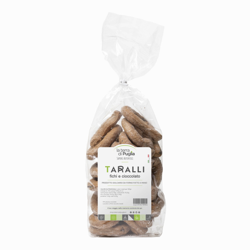 Taralli Dolci Fichi e Cioccolato 250gr